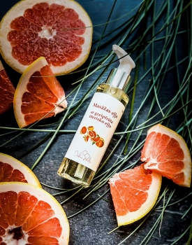 Masāžas eļļa ar greipfrūta aromātu